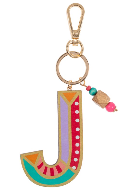 Patterned Letter Keychains