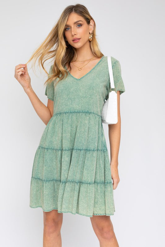 Sarah Washed Babydoll Dress