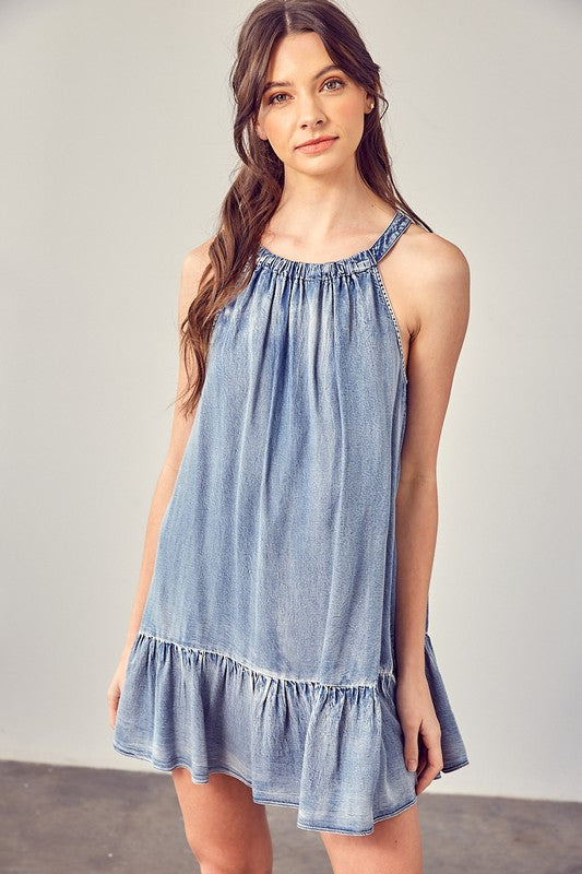 Chloe Washed Denim Dress