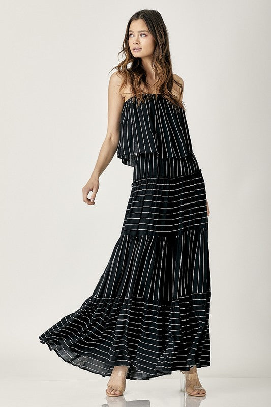 Missy Mini-Stipe Maxi Dress