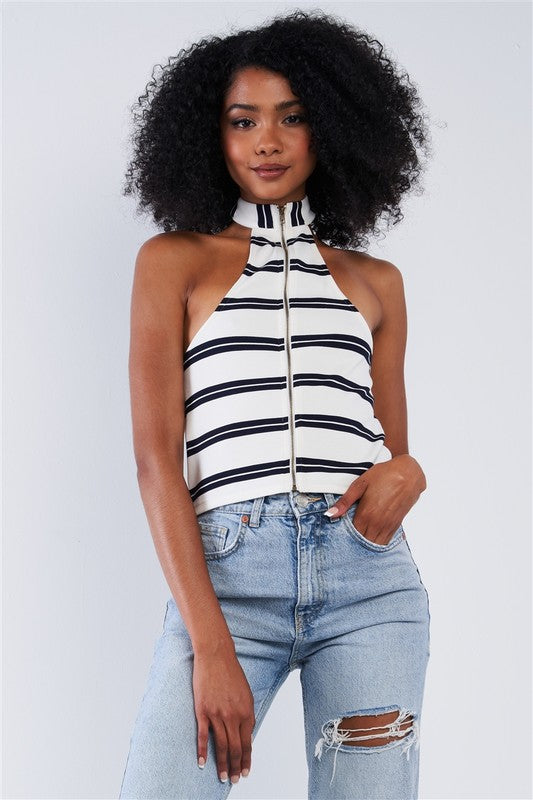 Set Sail Zippy Halter Top