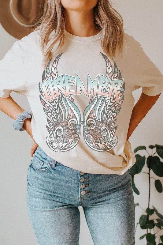 Dreamer Wings Oversized Graphic Tee