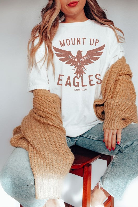 Mount Up With Wings Oversized Graphic Tee