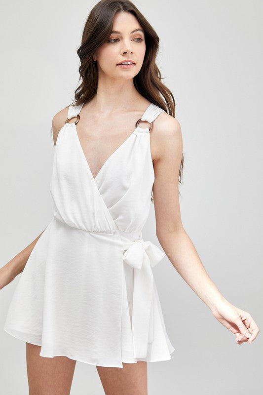 Mia Wrap Side Tie Romper