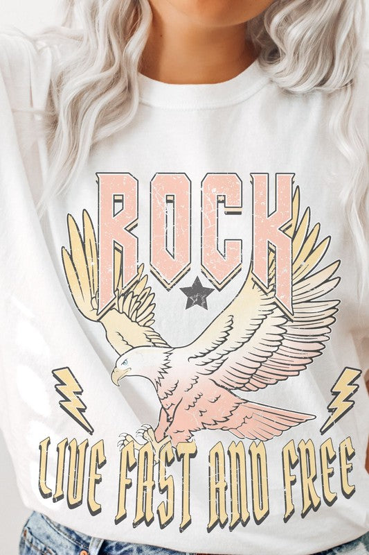 Rock Vintage Oversized Graphic Tee