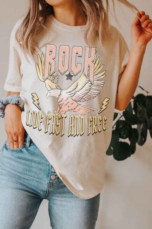 Rock Vintage Oversized Graphic Tee