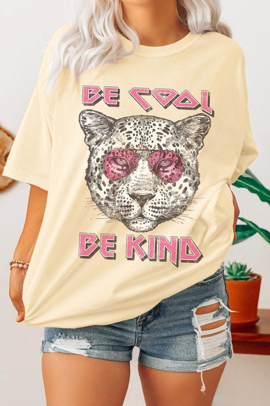 Be Cool Be Kind Oversized Graphic Tee