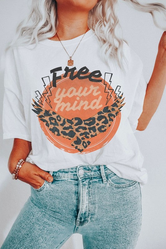 Free Your Mind Oversized Graphic Tee