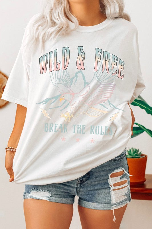 Load image into Gallery viewer, Break The Rules Oversized Graphic Tee
