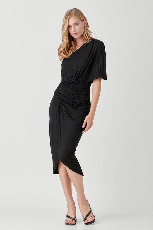 Camryn One Shoulder Jersey Dress