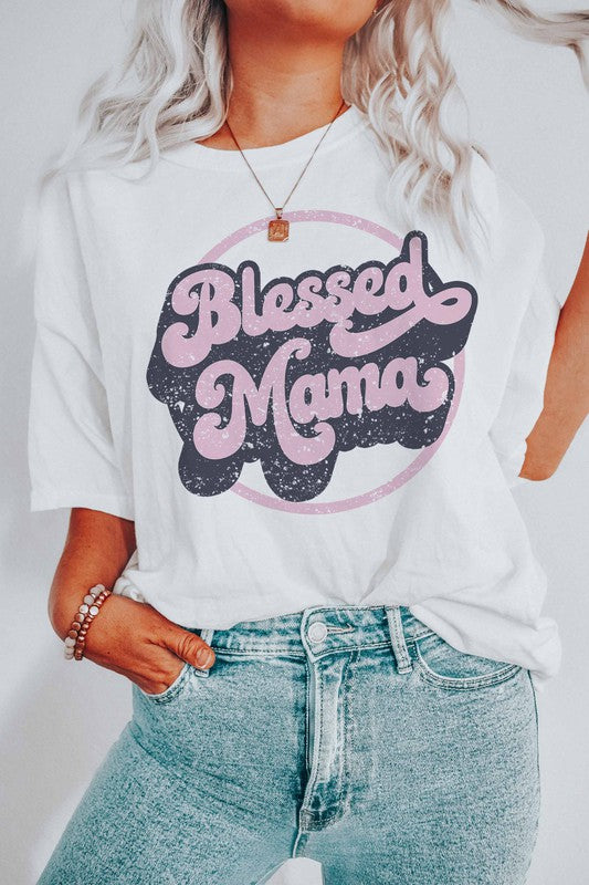 Load image into Gallery viewer, Blessed Mama Graphic Tee
