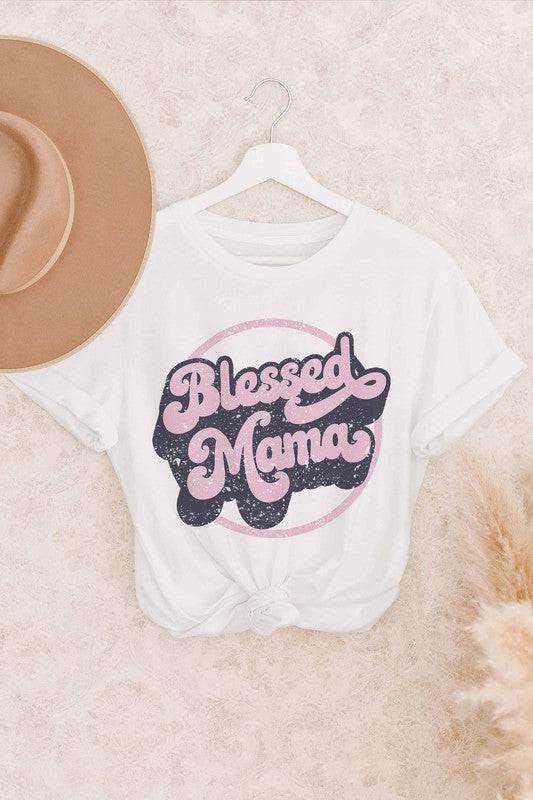 Load image into Gallery viewer, Blessed Mama Graphic Tee
