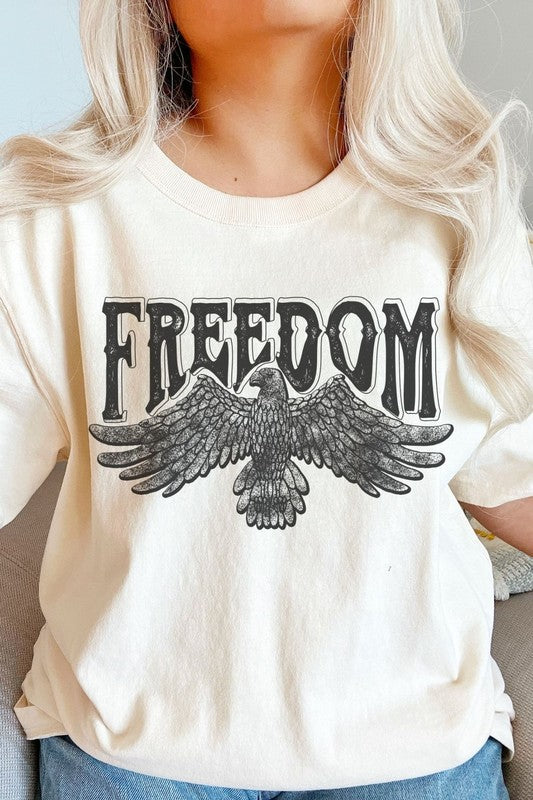 Freedom Eagle Oversized Graphic Tee