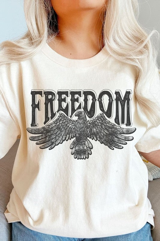 Load image into Gallery viewer, Freedom Eagle Oversized Graphic Tee
