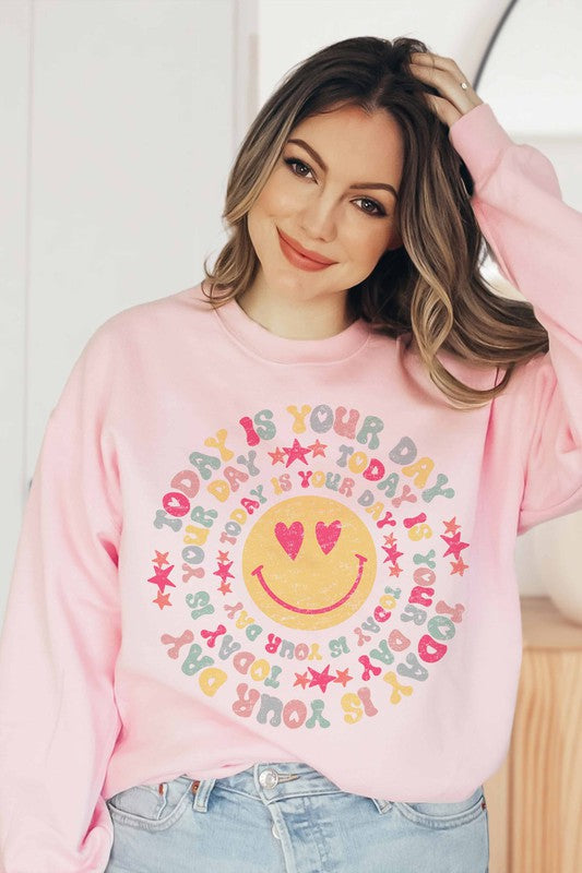 Load image into Gallery viewer, Today Is Your Day Graphic Pullover
