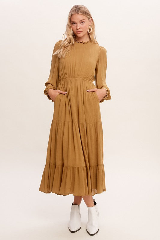 Jayme Boho Maxi Woven Dress