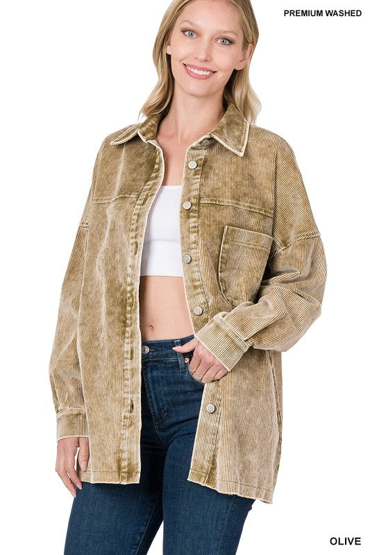 Vanessa Vintage Oversized Corduroy Jacket