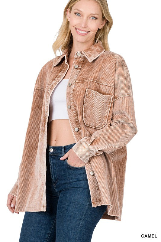 Vanessa Vintage Oversized Corduroy Jacket