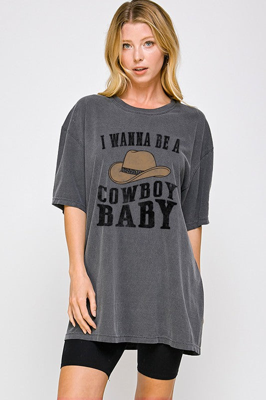Cowboy Baby Oversized Graphic Tee
