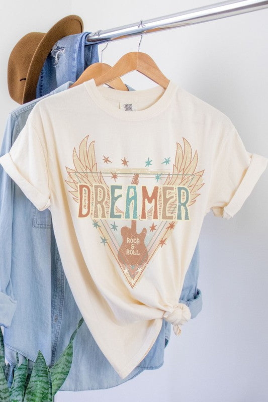 Rock n Roll Dreamer Oversized Graphic Tee