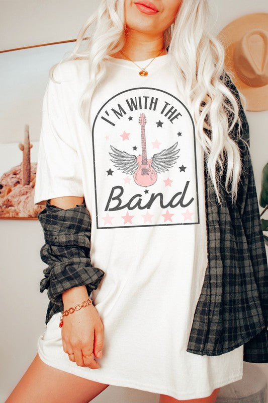 Load image into Gallery viewer, With the Band Oversized Graphic Tee
