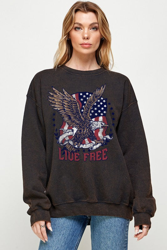 Live Free Graphic Pullover