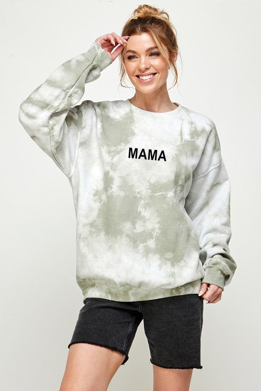 Mama Graphic Print Pullover