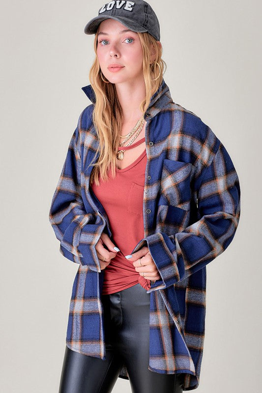 Shania Plaid Button Down Shirt