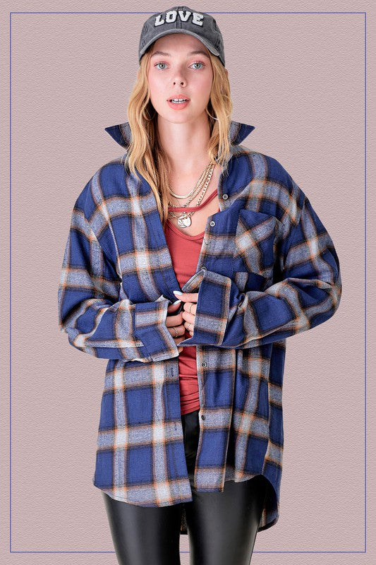 Shania Plaid Button Down Shirt