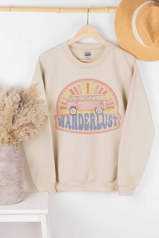 Wanderlust Graphic Pullover