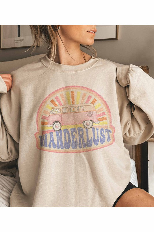 Wanderlust Graphic Pullover