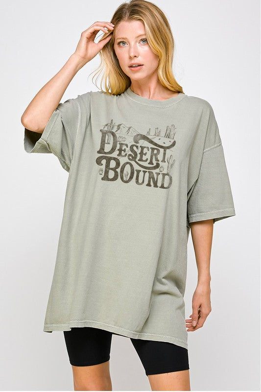 Load image into Gallery viewer, Desert Bound Oversized Graphic Tee

