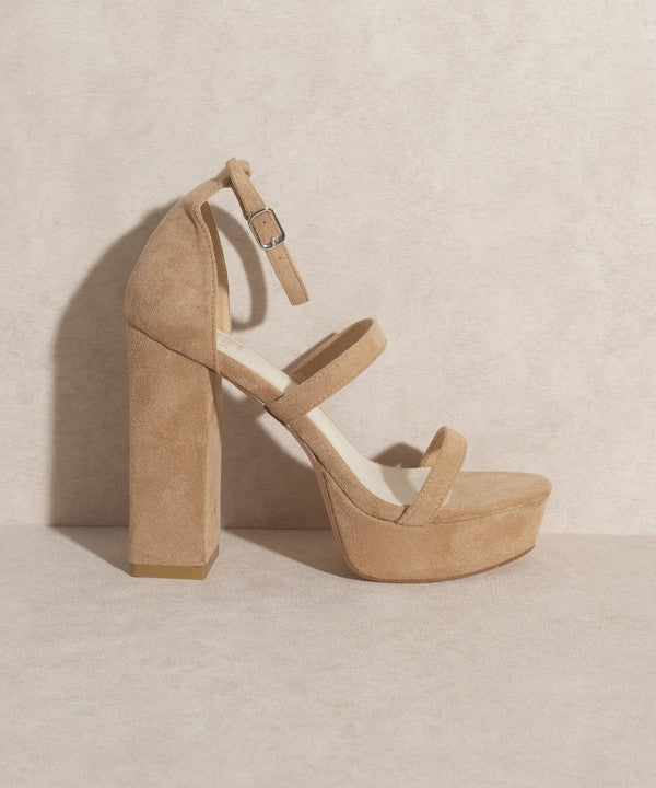 
                      
                        Raelynn  Suede Platform Heels
                      
                    