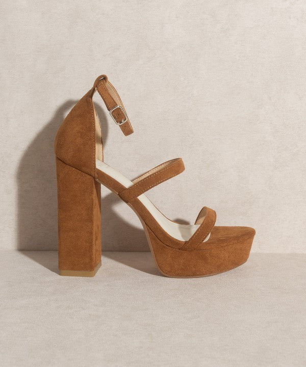 
                      
                        Raelynn  Suede Platform Heels
                      
                    