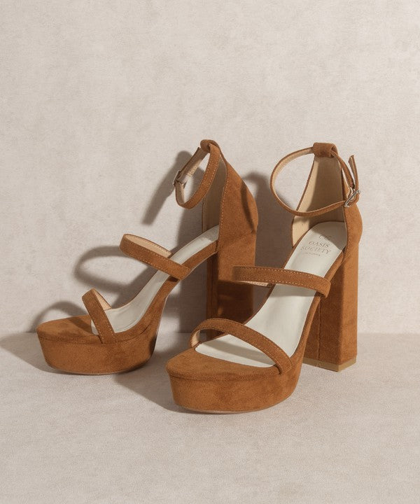 
                      
                        Raelynn  Suede Platform Heels
                      
                    