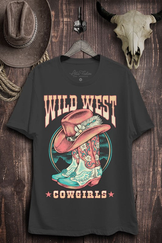 Load image into Gallery viewer, Wild West Cowgirls Graphic Top
