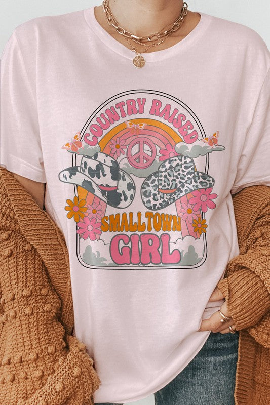 Country Raised Small Town Girl Graphic Tee