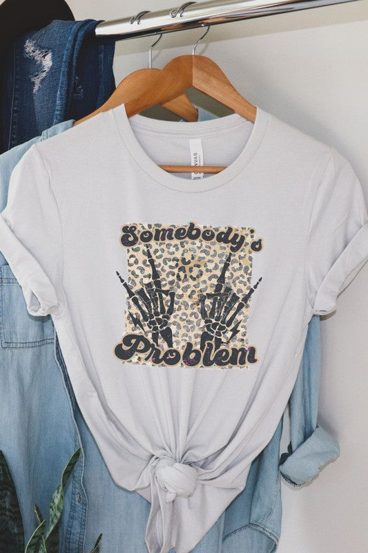 Leopard Somebody's Problem Graphic Tee