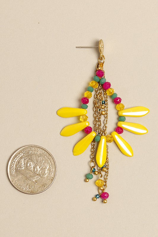 Load image into Gallery viewer, Colorful Fiesta Teardrop Beads Drop Earring
