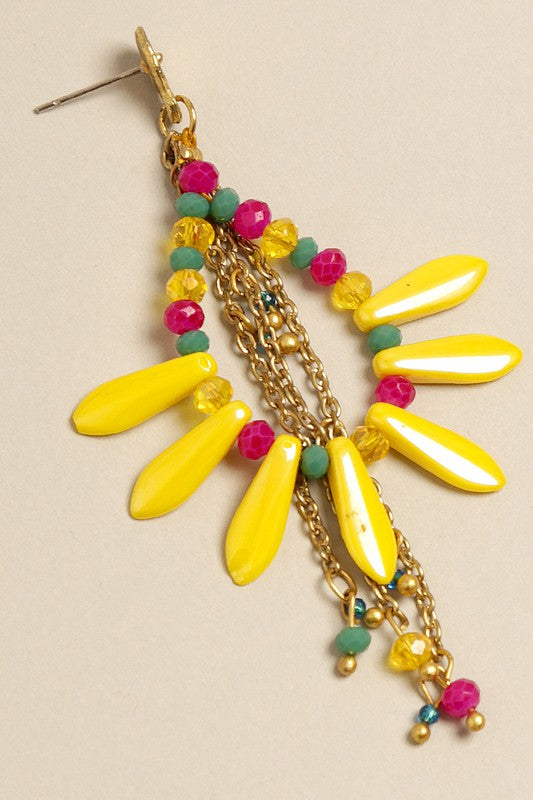 Load image into Gallery viewer, Colorful Fiesta Teardrop Beads Drop Earring
