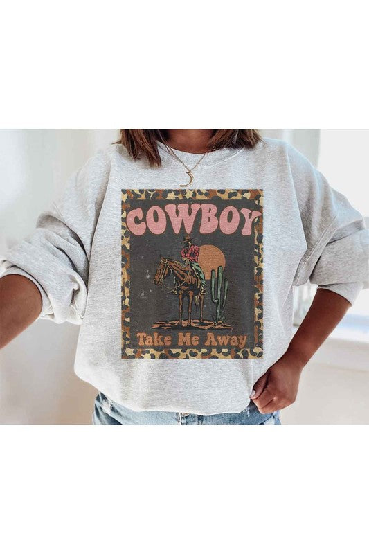 Cowboy Take Me Away Graphic Pullover