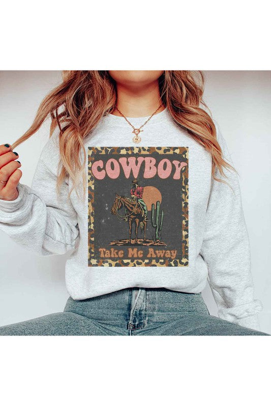 Cowboy Take Me Away Graphic Pullover