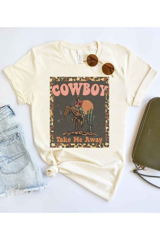 Cowboy Take Me Away Graphic Tee - Plus