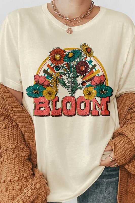 Load image into Gallery viewer, Bloom Retro Graphic Tee

