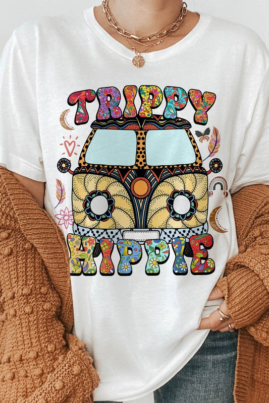 Trippy Hippie Van Life Graphic Tee