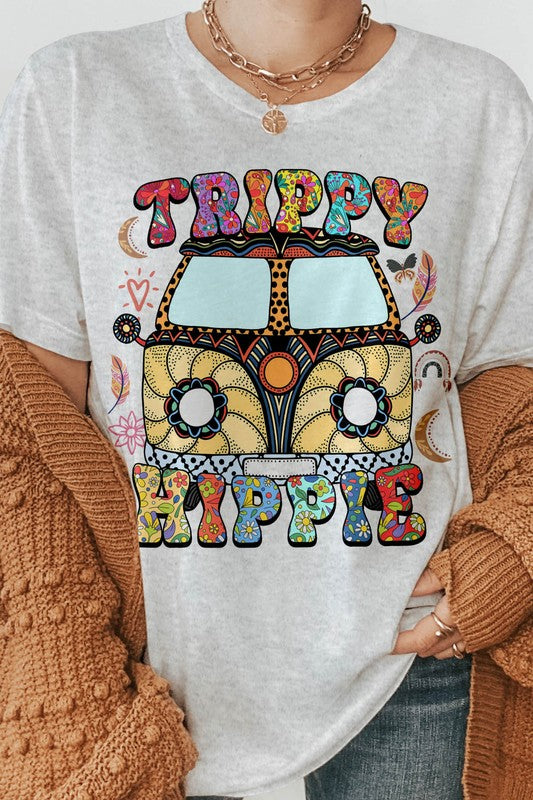 Trippy Hippie Van Life Graphic Tee