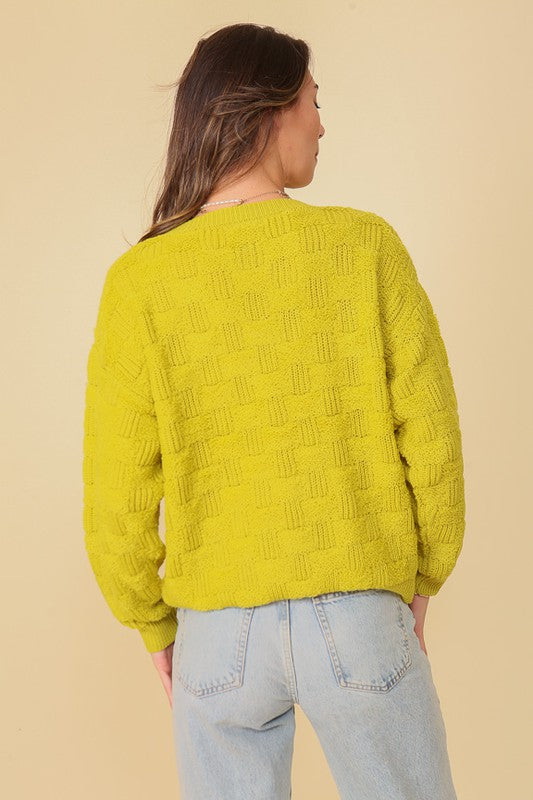 Brenna Basket Weave Sweater