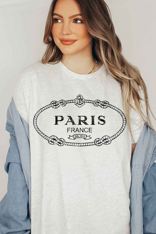 
                      
                        Paris France Rope Detail Graphic Tee - Plus
                      
                    