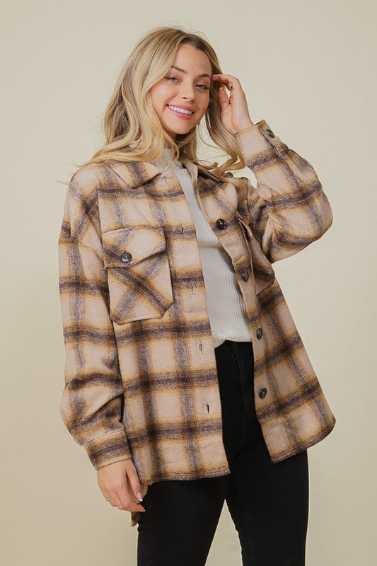 Gracie Oeversized Plaid Shacket