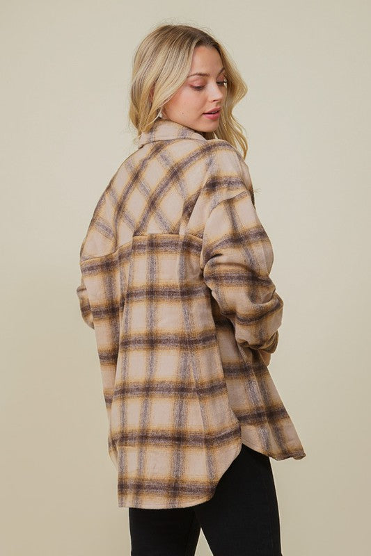 Gracie Oeversized Plaid Shacket